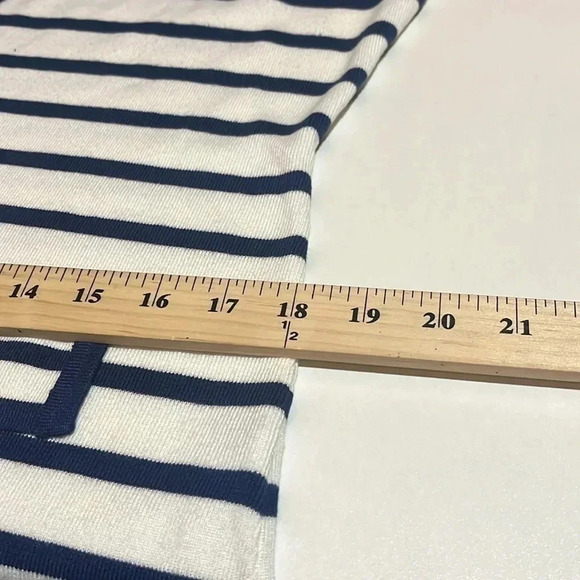 Neiman Marcus blue and white striped blazer large - Picture 9 of 11